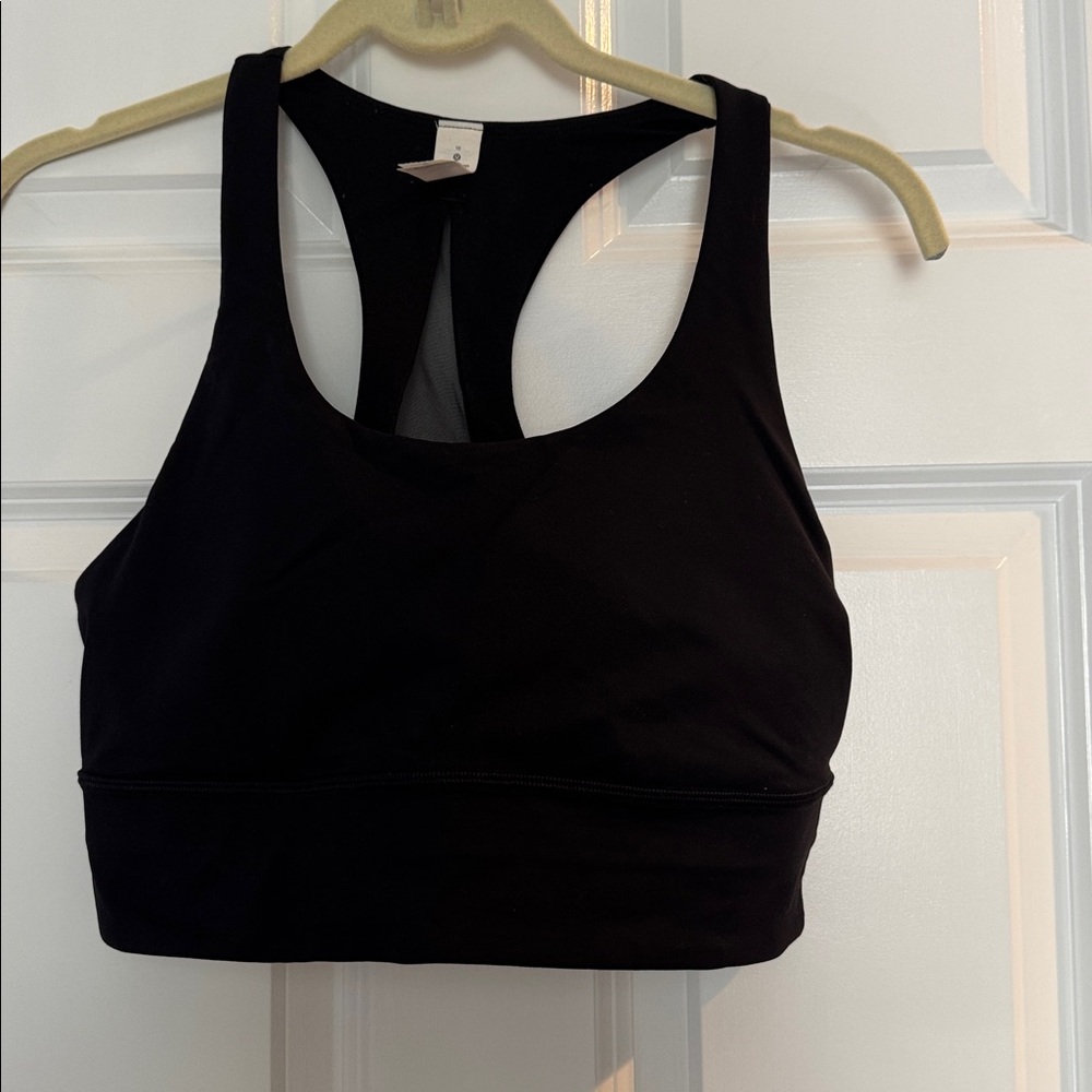 Lululemon Athletica Long Line Black Sports Bra